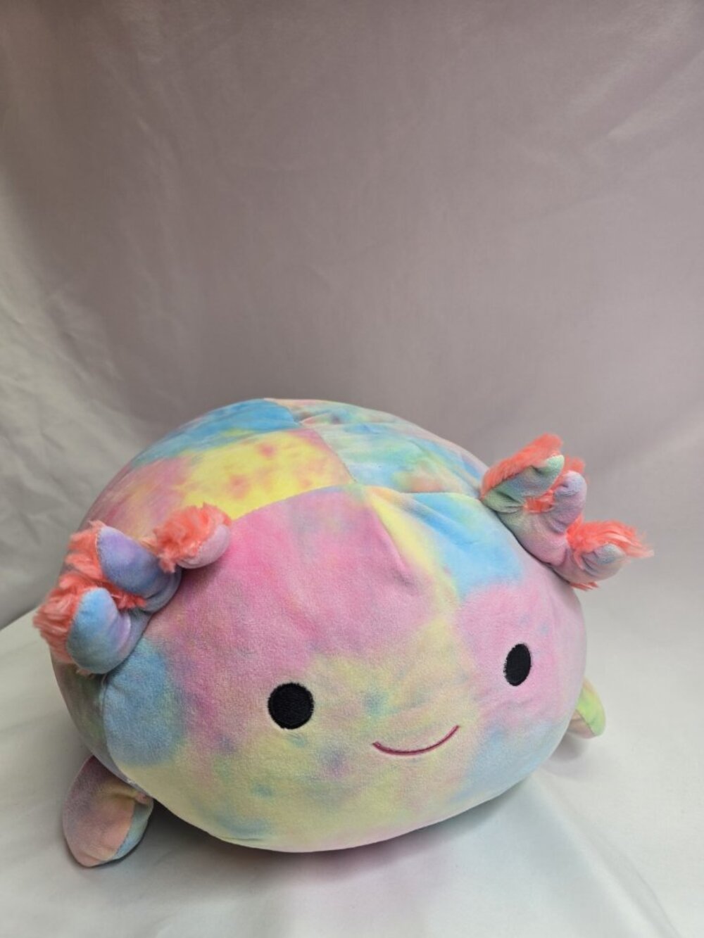 Smoochy Pals Axolotl Plush Tye Dye Squishy Cute 18 inch Stuffed Animal